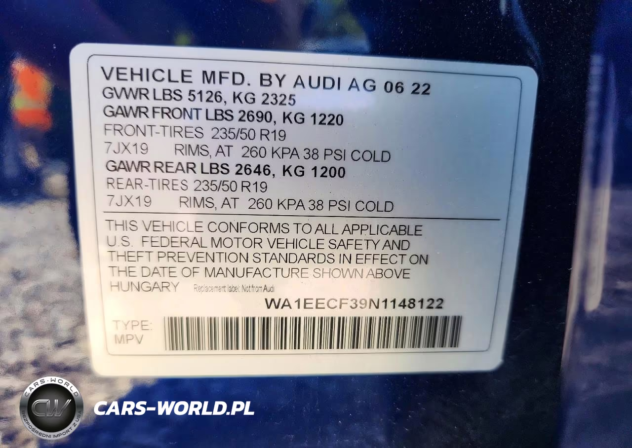 2022 Audi Q3 Premium Plus S Line 45 VIN:WA1EECF39N1148122 - 13