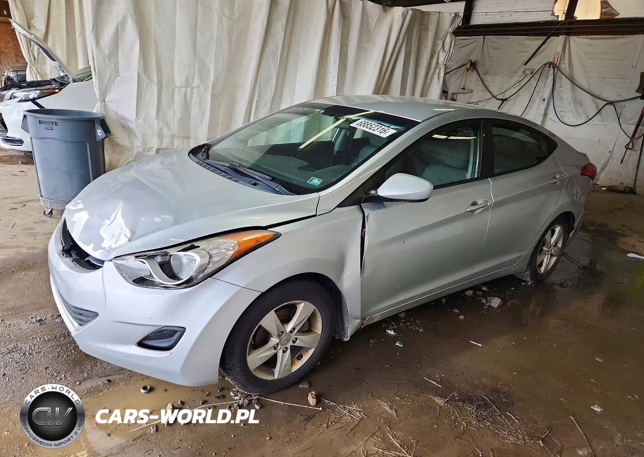 2012 Hyundai Elantra Gls VIN:5NPDH4AE3CH124959 - 1