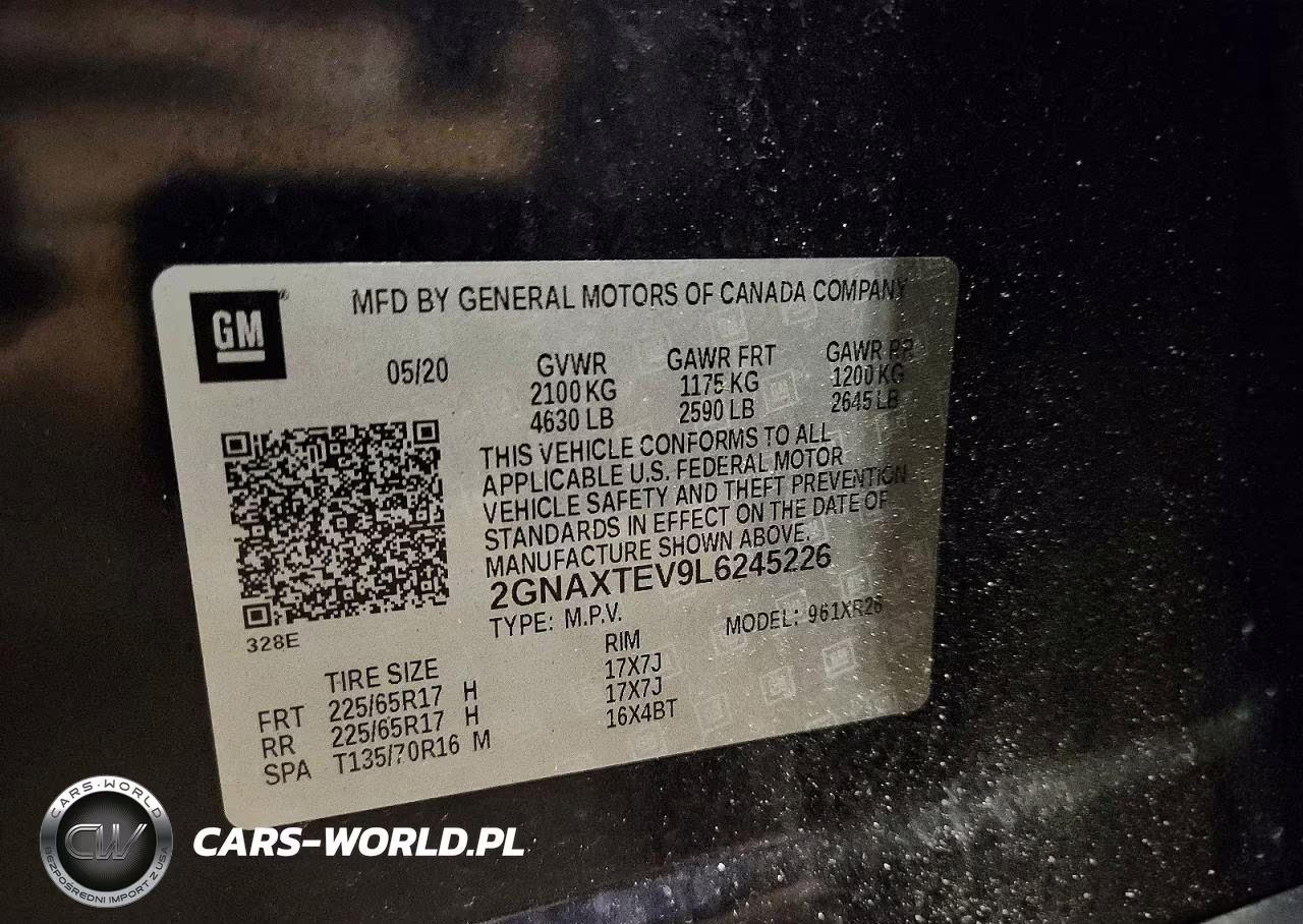 2020 Chevrolet Equinox Lt VIN:2GNAXTEV9L6245226 - 14