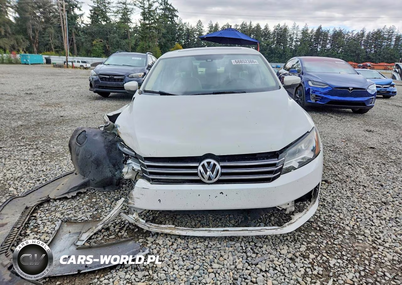 2013 Volkswagen Passat Se VIN:1VWBN7A37DC069524 - 5