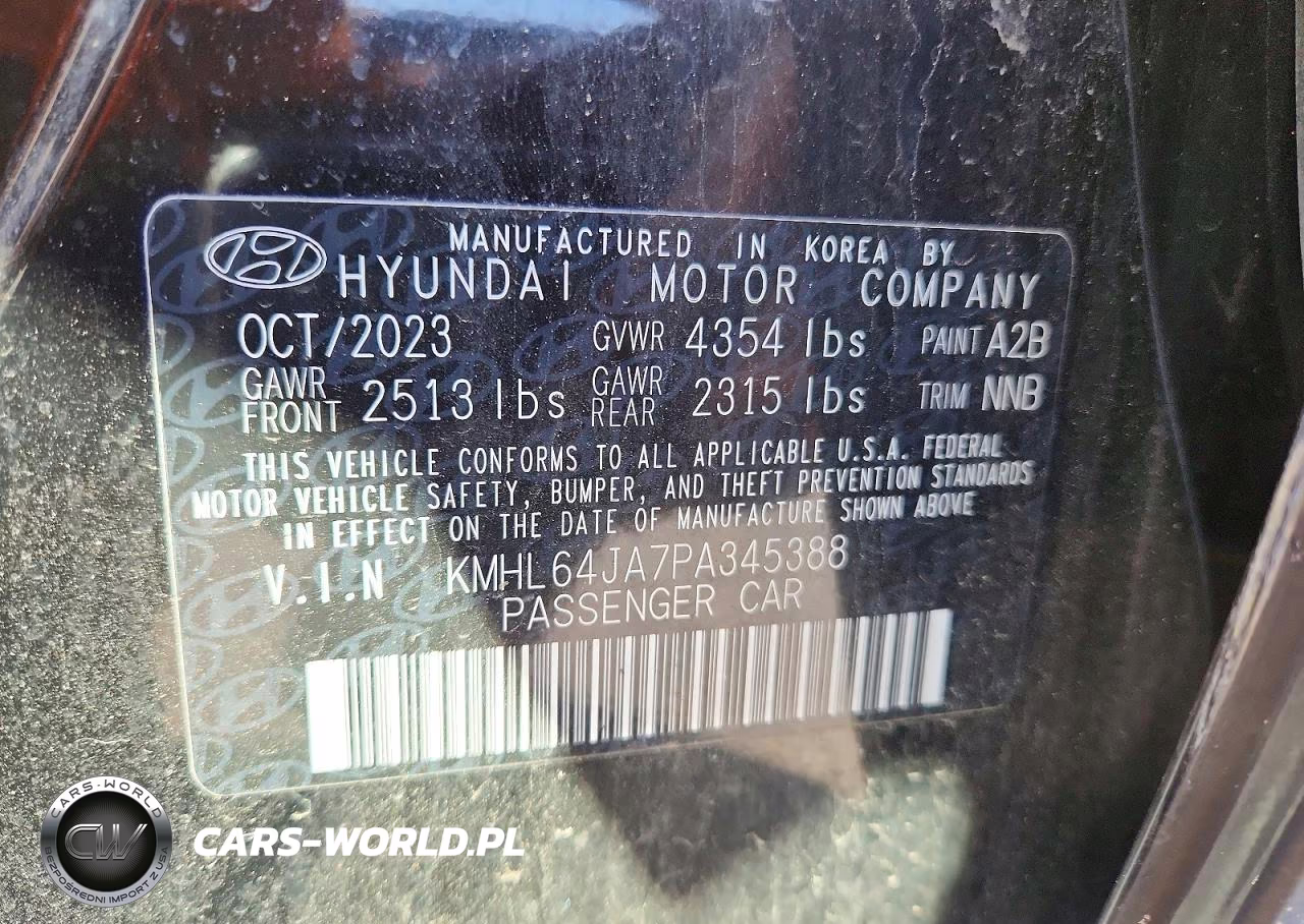 2023 Hyundai Sonata Sel VIN:KMHL64JA7PA345388 - 12