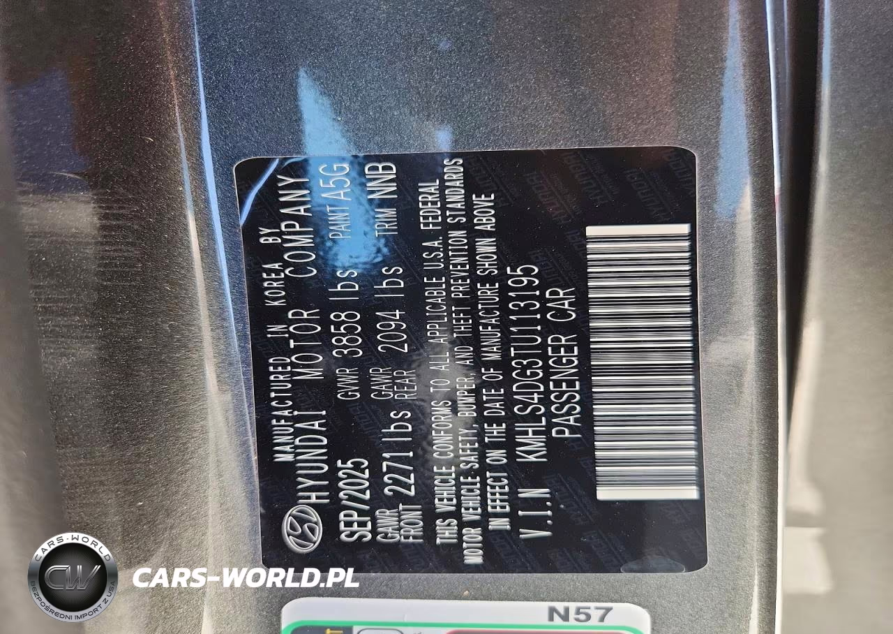 2026 Hyundai Elantra Sel Sport Premium VIN:KMHLS4DG3TU113195 - 13