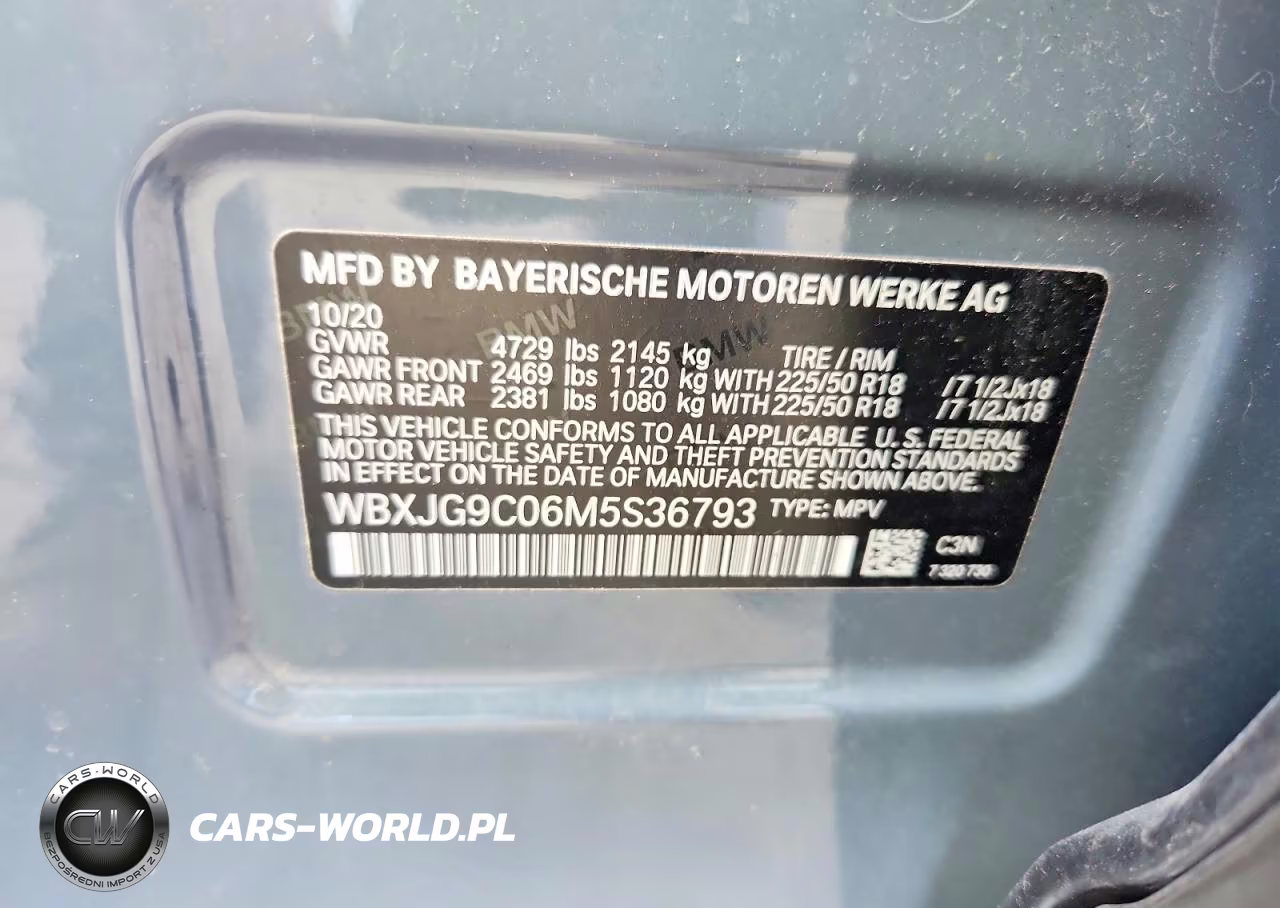 2021 BMW X1 xDrive28I VIN:WBXJG9C06M5S36793 - 13