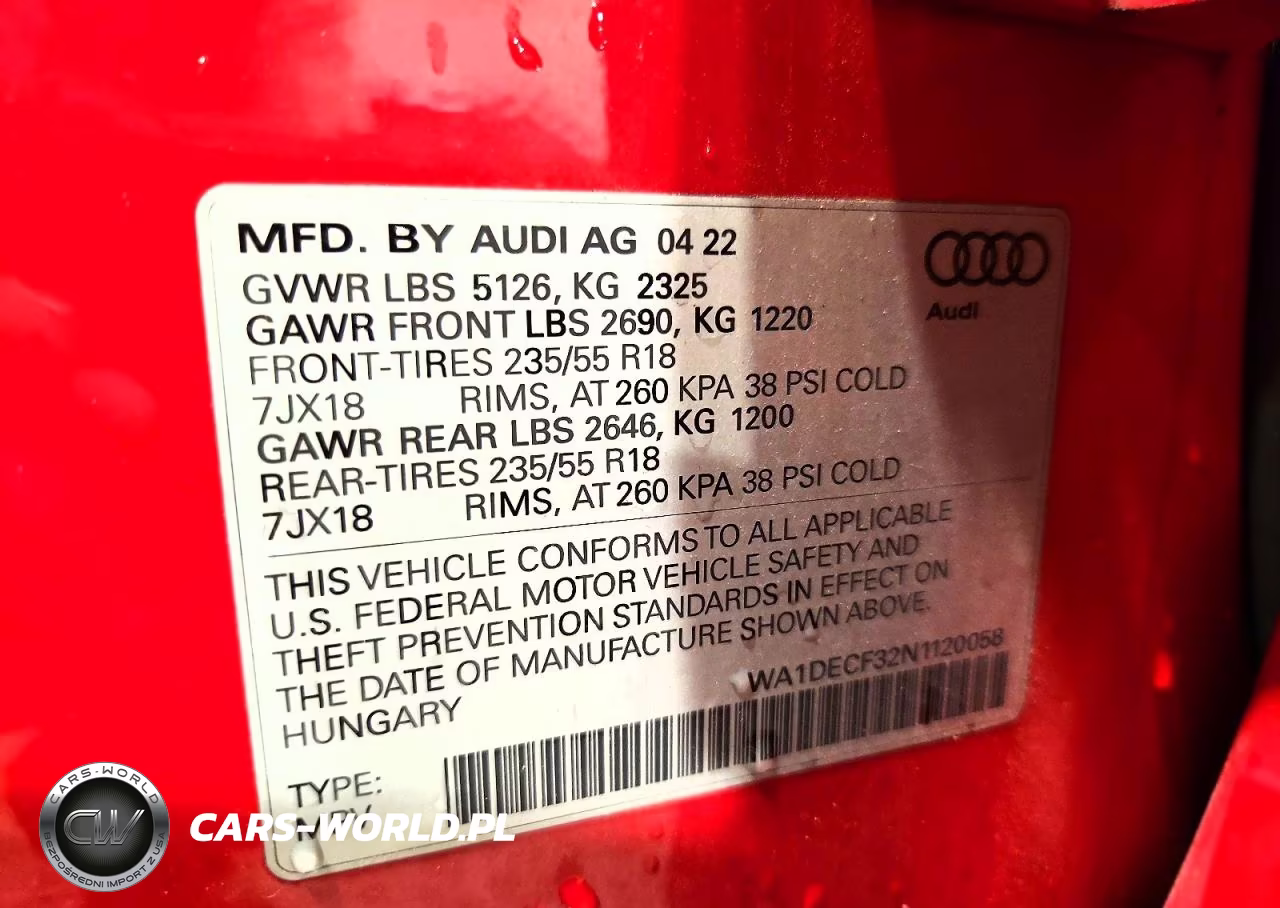 2022 Audi Q3 Premium S Line 45 VIN:WA1DECF32N1120058 - 14