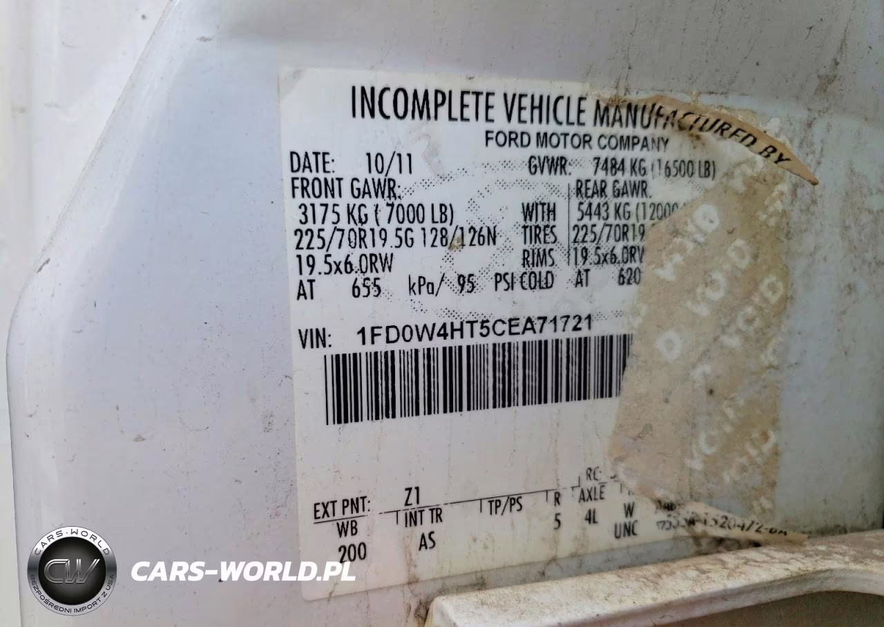 2012 Ford F450 Super Duty Dump Truck VIN:1FD0W4HT5CEA71721 - 12
