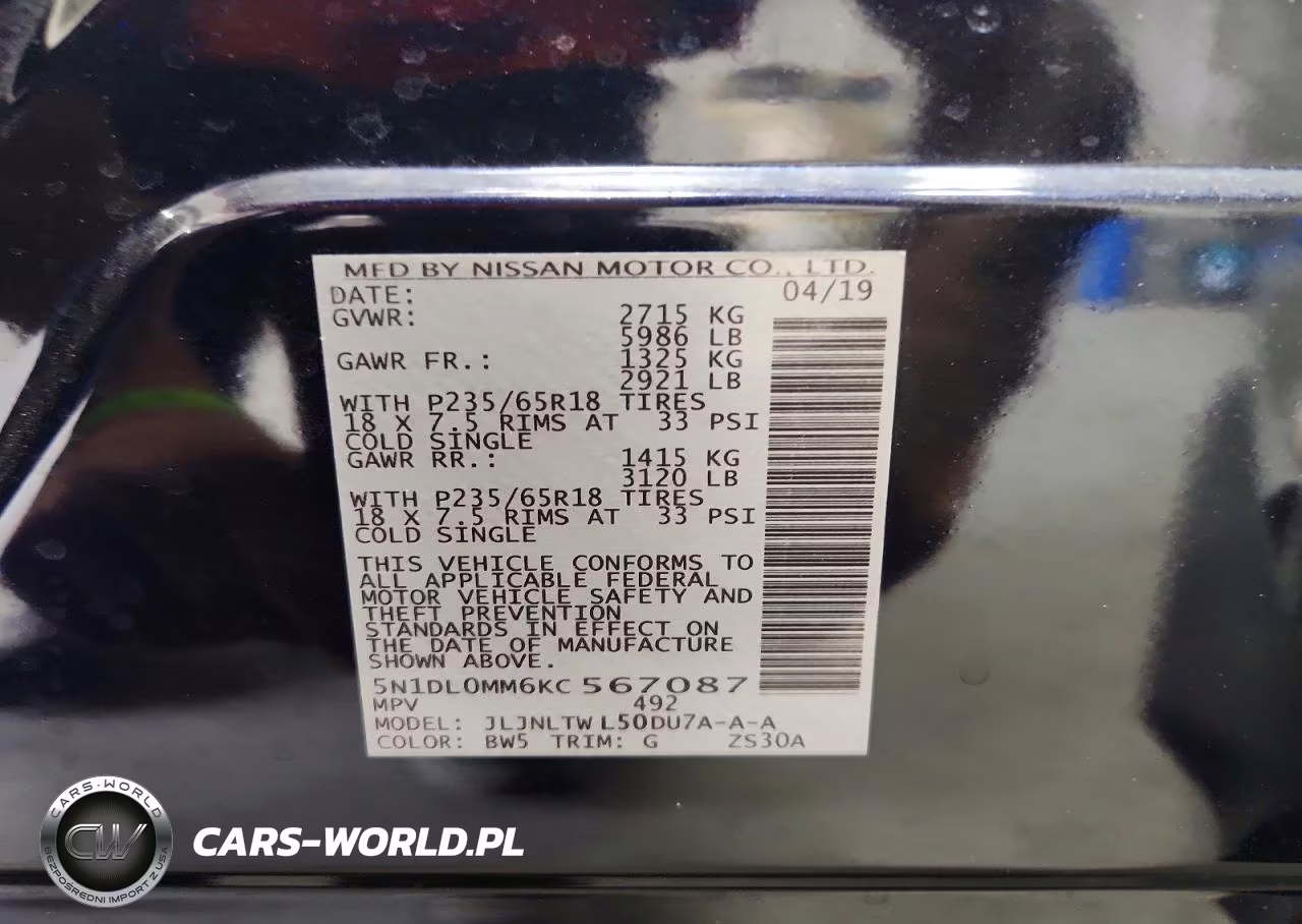 2019 Infiniti Qx60 Luxe VIN:5N1DL0MM6KC567087 - 12