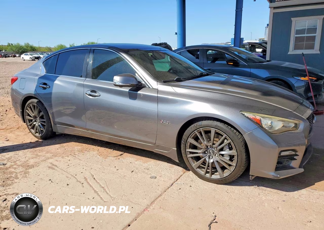 2016 Infiniti Q50 Red Sport 400 VIN:JN1FV7AP7GM421493 - 4