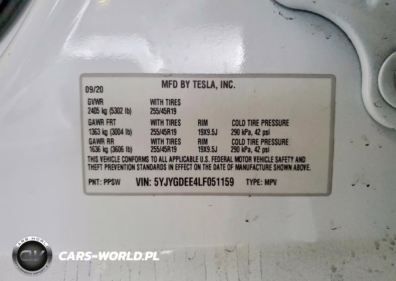 2020 Tesla Model Y VIN:5YJYGDEE4LF051159 - 14