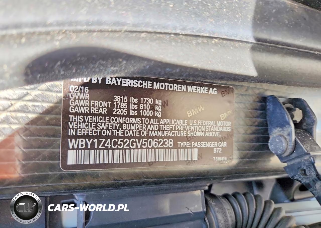 2016 BMW I3 Rex VIN:WBY1Z4C52GV506238 - 12
