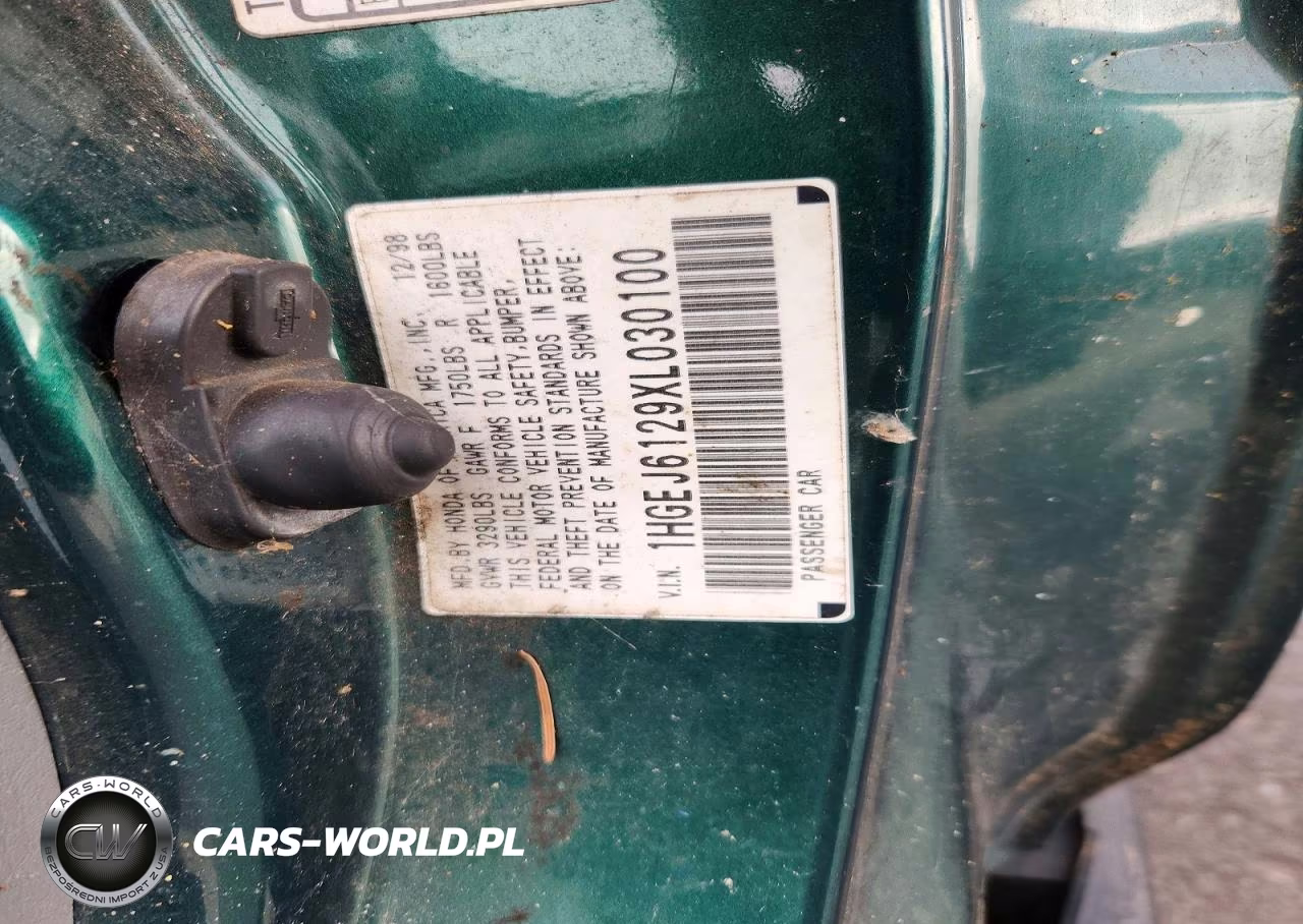 1999 Honda Civic Dx VIN:1HGEJ6129XL030100 - 12