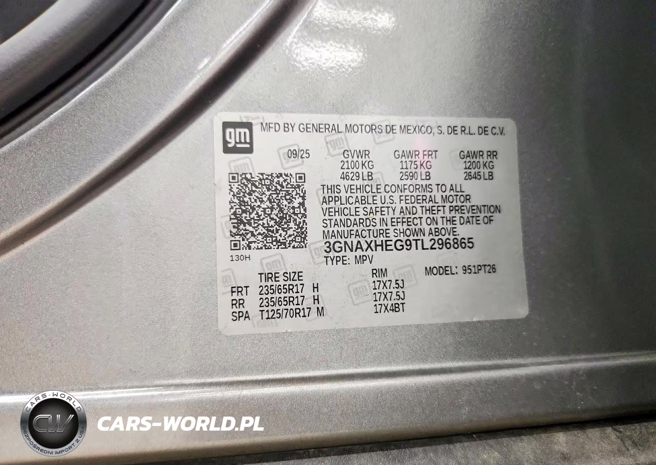 2026 Chevrolet Equinox Lt VIN:3GNAXHEG9TL296865 - 13