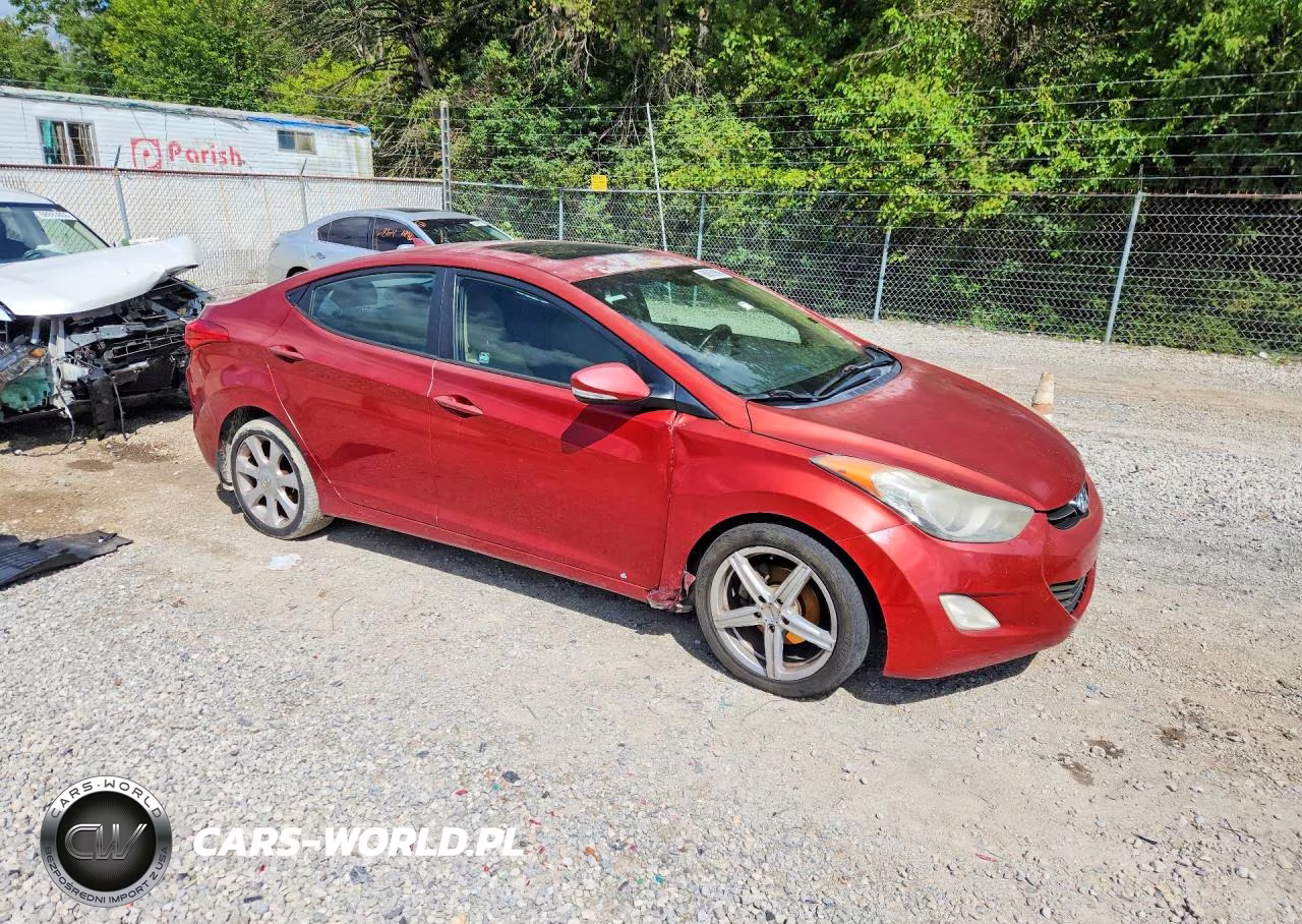 2012 Hyundai Elantra Limited VIN:KMHDH4AE3CU498652 - 4