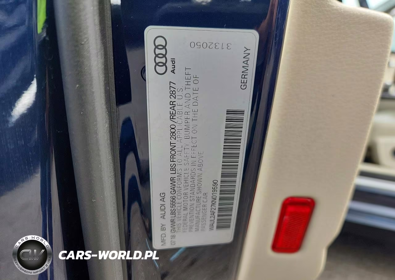 2019 Audi A6 Premium Plus VIN:WAUL2AF27KN019590 - 12