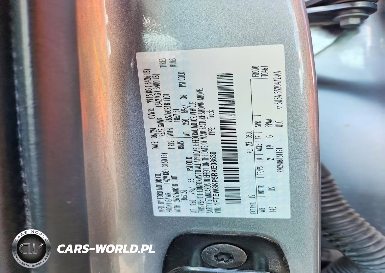 2024 Ford F150 Xlt VIN:1FTEW3KP5RKE08639 - 12