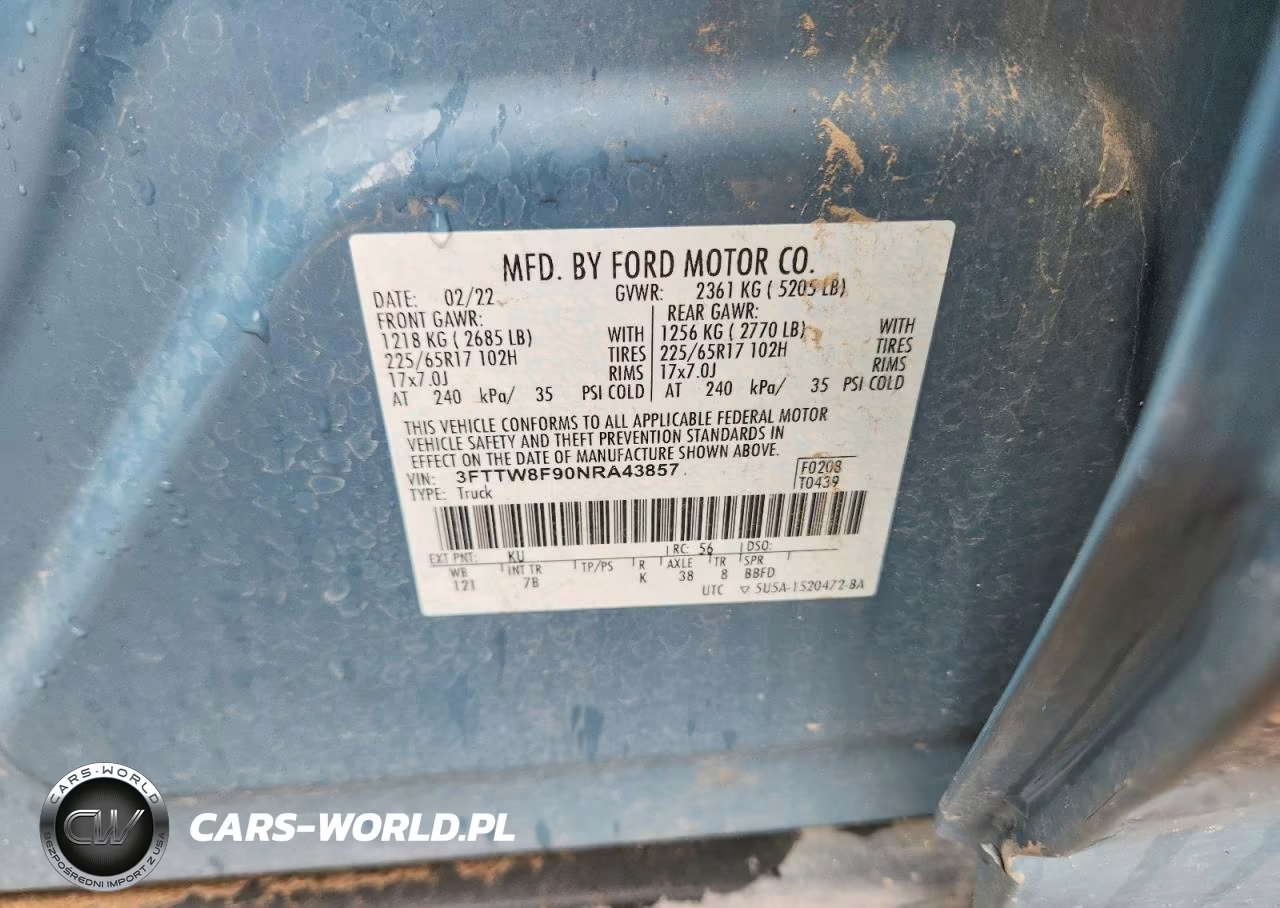 2022 Ford Maverick Xl VIN:3FTTW8F90NRA43857 - 12