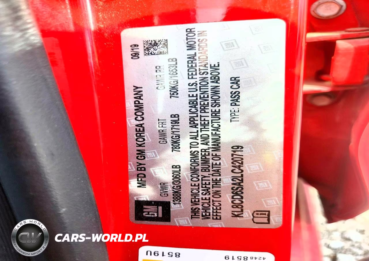 2020 Chevrolet Spark 1Lt VIN:KL8CD6SA2LC420719 - 13