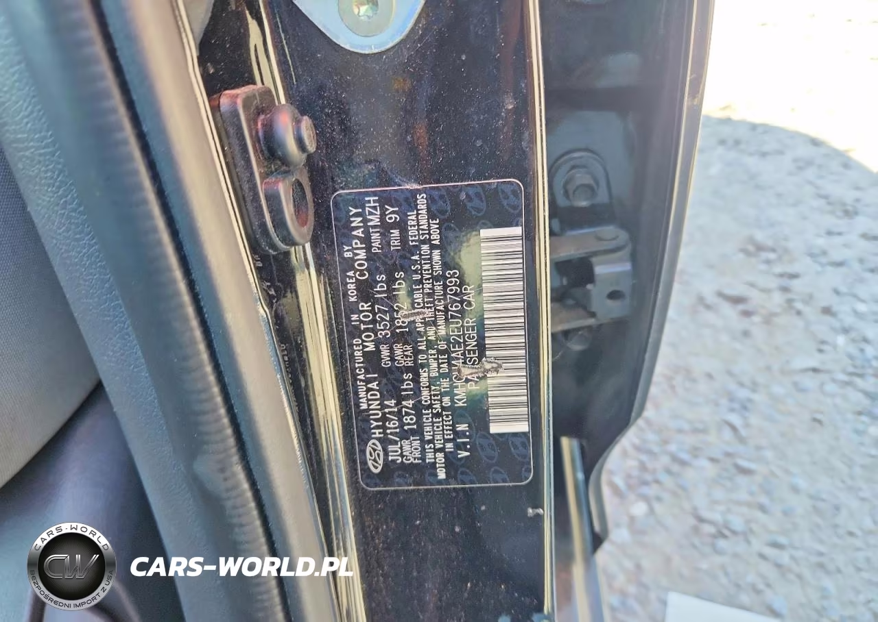 2014 Hyundai Accent Gls VIN:KMHCU4AE2EU767993 - 12