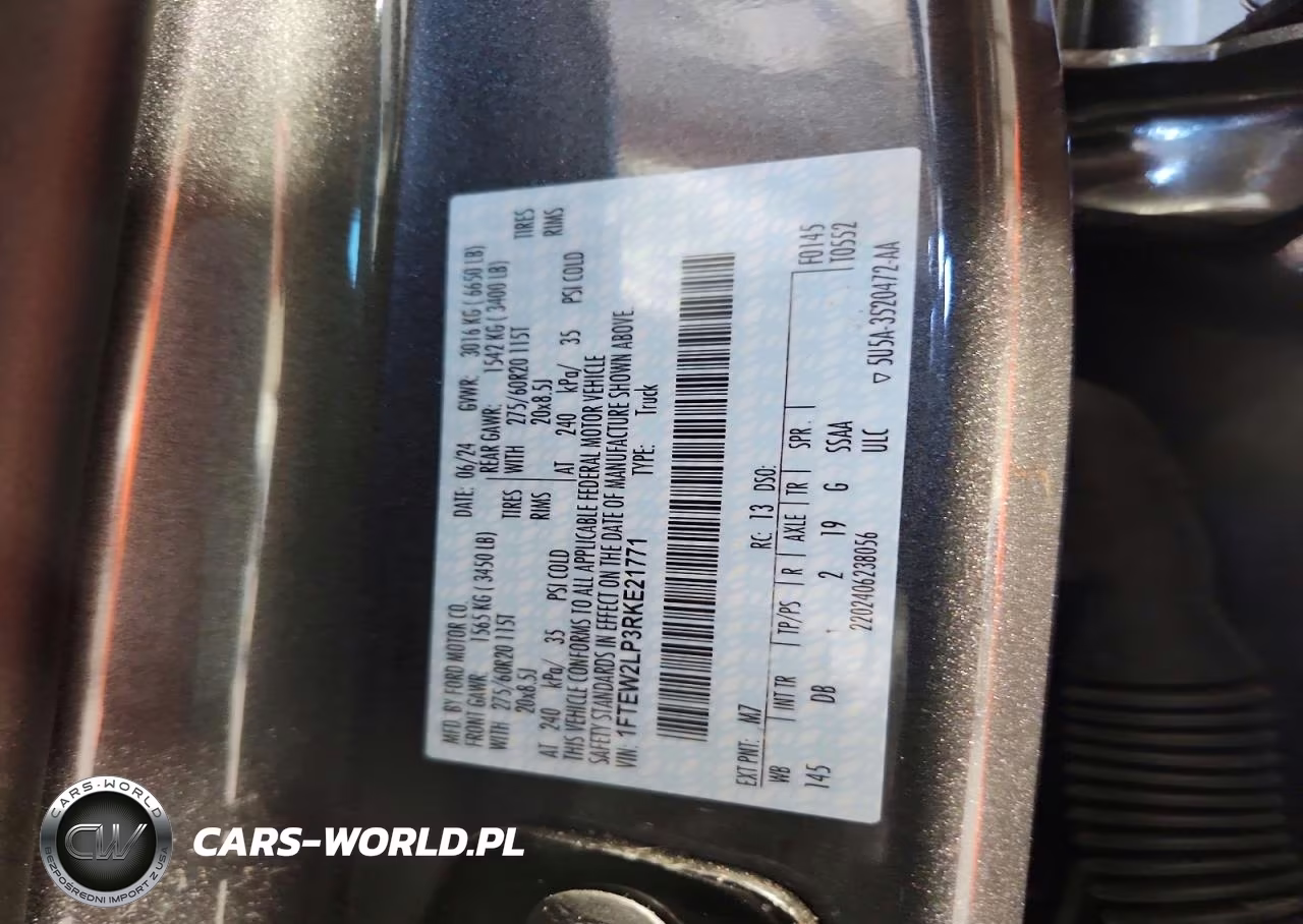 2024 Ford F150 Stx VIN:1FTEW2LP3RKE21771 - 12