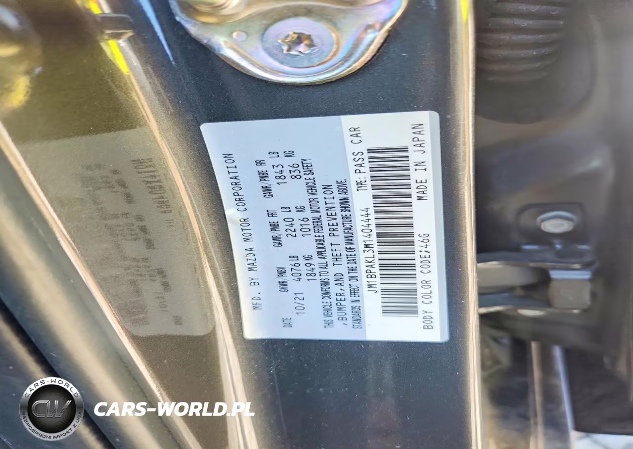 2021 Mazda 3 Select VIN:JM1BPAKL3M1404444 - 12