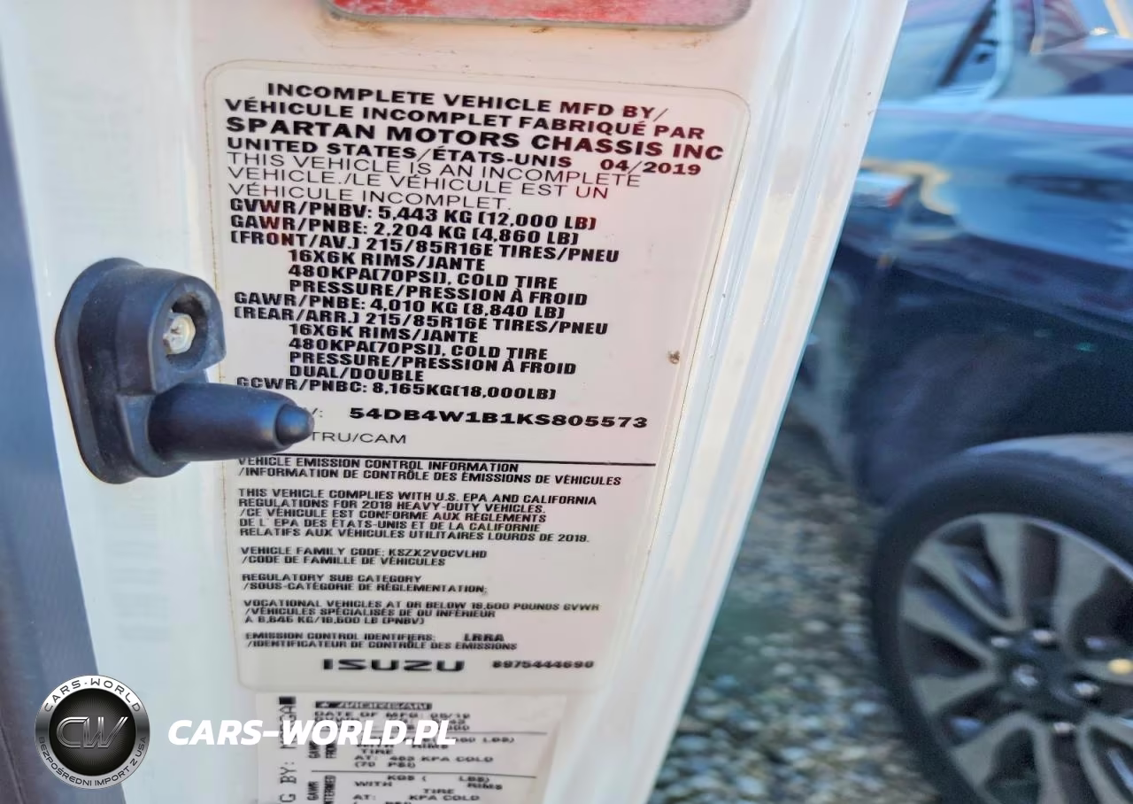 2019 Isuzu Npr VIN:54DB4W1B1KS805573 - 13