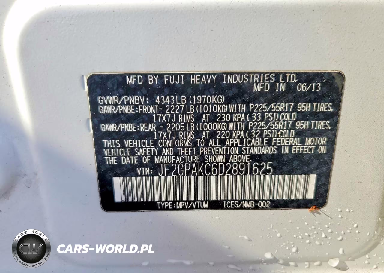 2013 Subaru Xv Crosstrek 2.0 Limited VIN:JF2GPAKC6D2891625 - 13