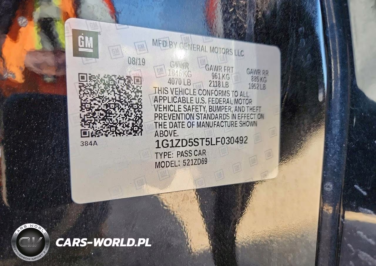 2020 Chevrolet Malibu Lt VIN:1G1ZD5ST5LF030492 - 12
