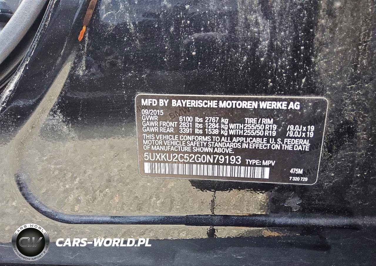 2016 BMW X6 xDrive35I VIN:5UXKU2C52G0N79193 - 13