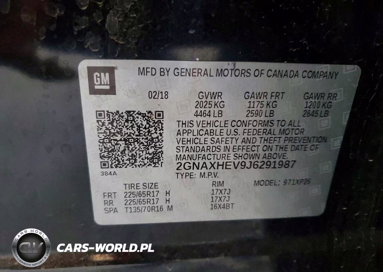 2018 Chevrolet Equinox Ls VIN:2GNAXHEV9J6291987 - 13