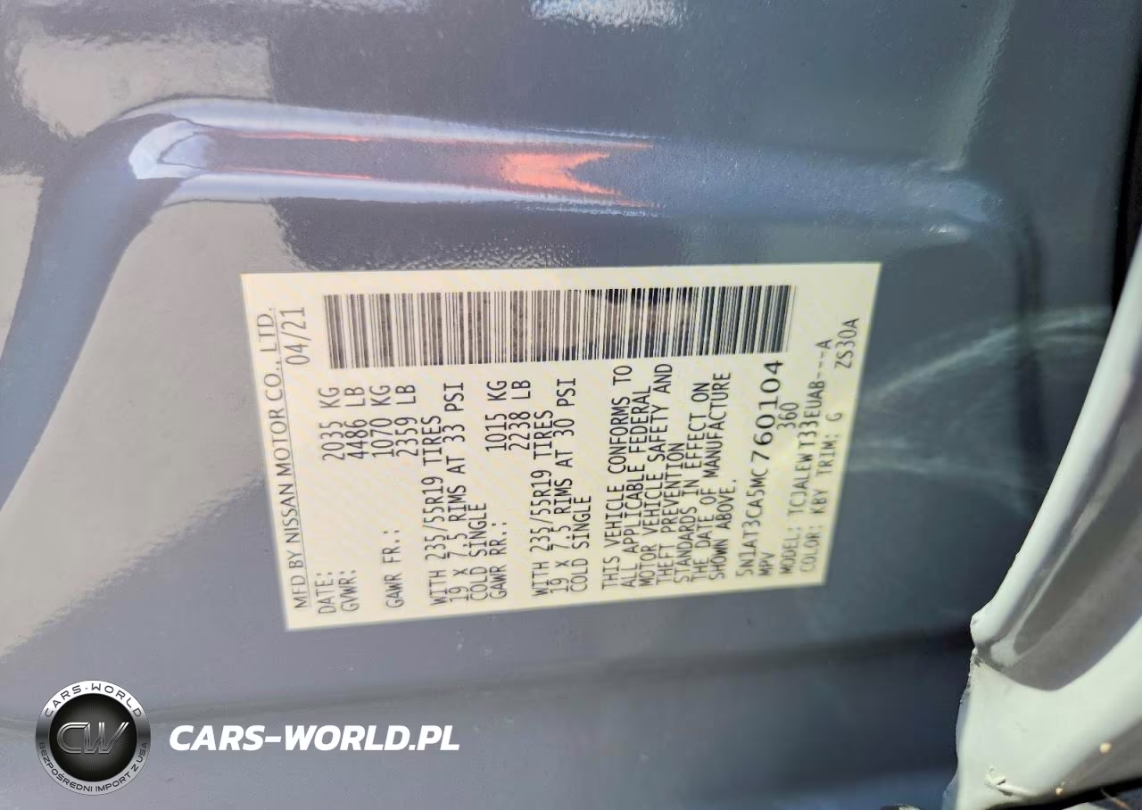 2021 Nissan Rogue Sl VIN:5N1AT3CA5MC760104 - 14