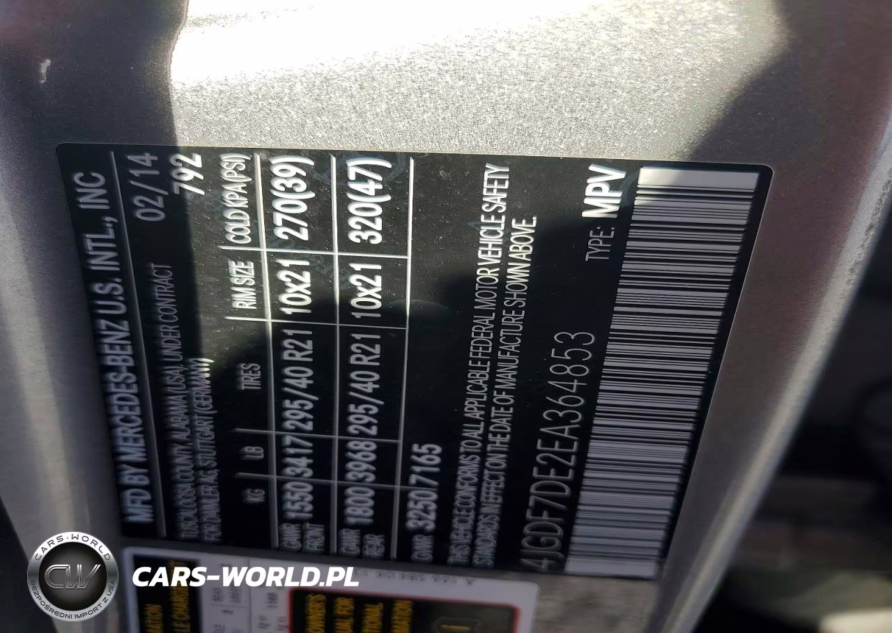 2014 Mercedes-Benz Gl 550 4Matic VIN:4JGDF7DE2EA364853 - 12