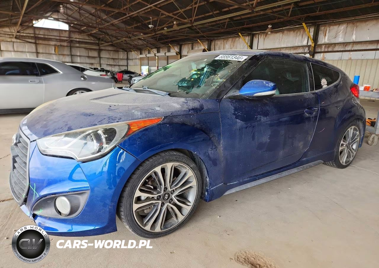 2016 Hyundai Veloster Turbo VIN:KMHTC6AE0GU289672 - 1