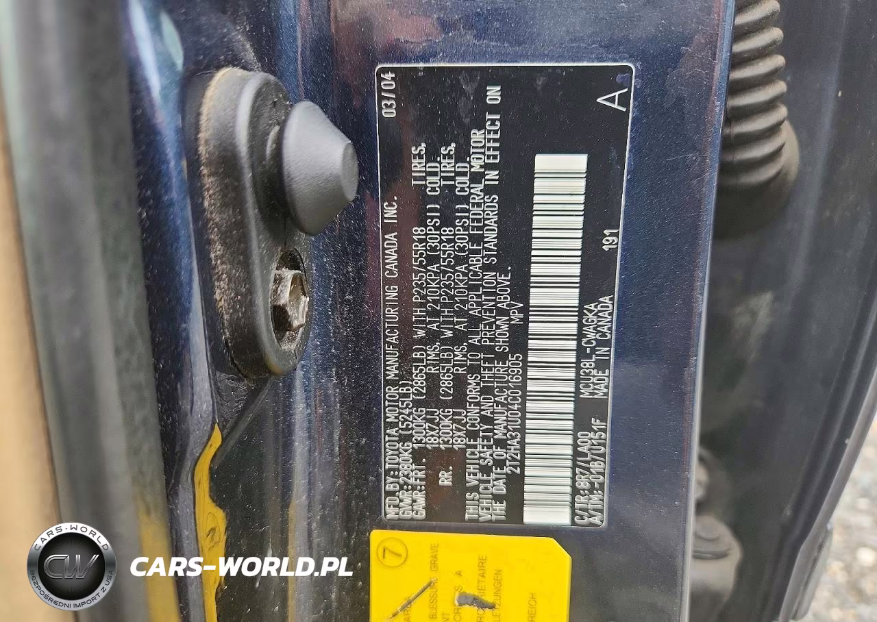 2004 Lexus Rx 330 VIN:2T2HA31U04C016905 - 13