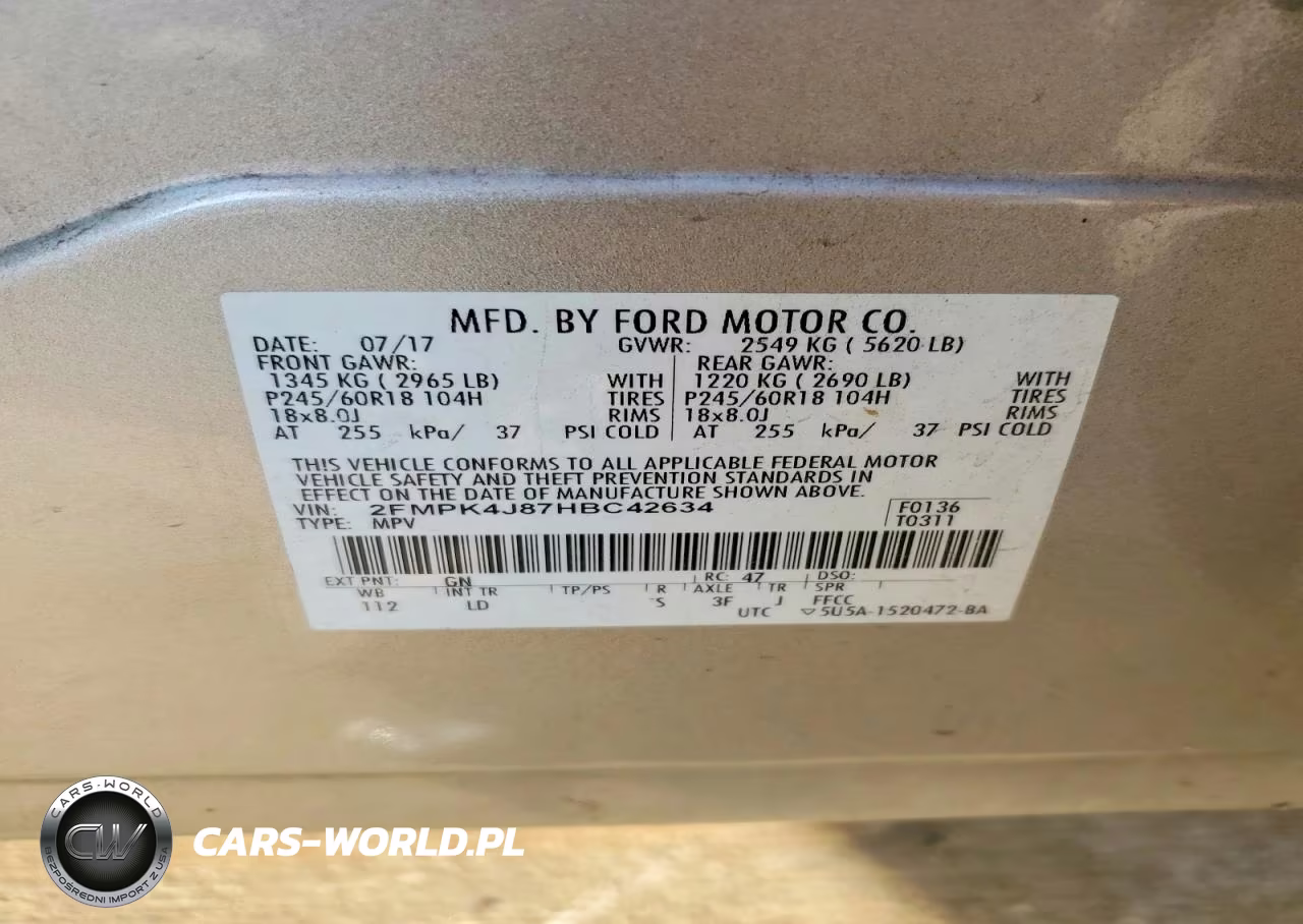 2017 Ford Edge Sel VIN:2FMPK4J87HBC42634 - 13