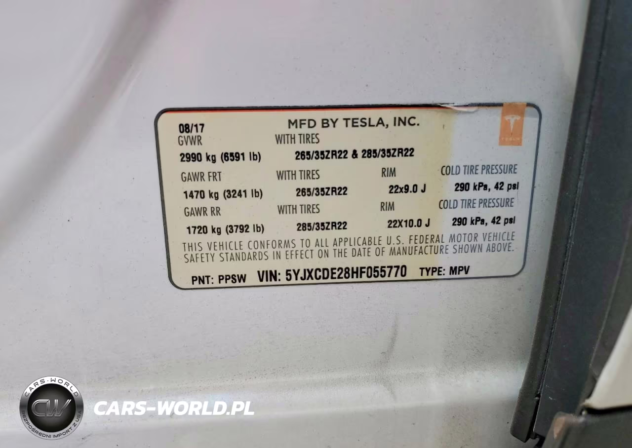 2017 Tesla Model X VIN:5YJXCDE28HF055770 - 13