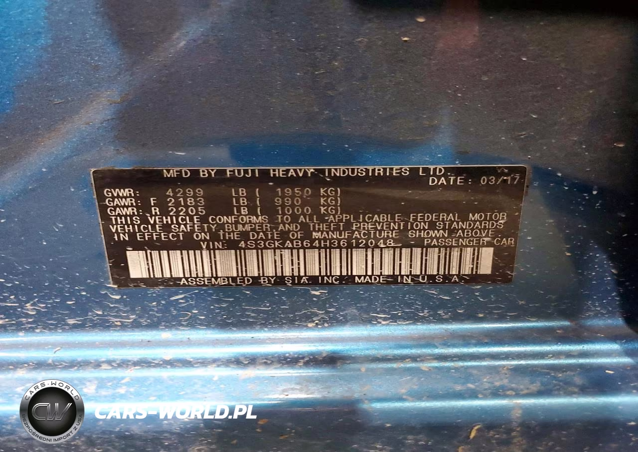 2017 Subaru Impreza Premium VIN:4S3GKAB64H3612048 - 12