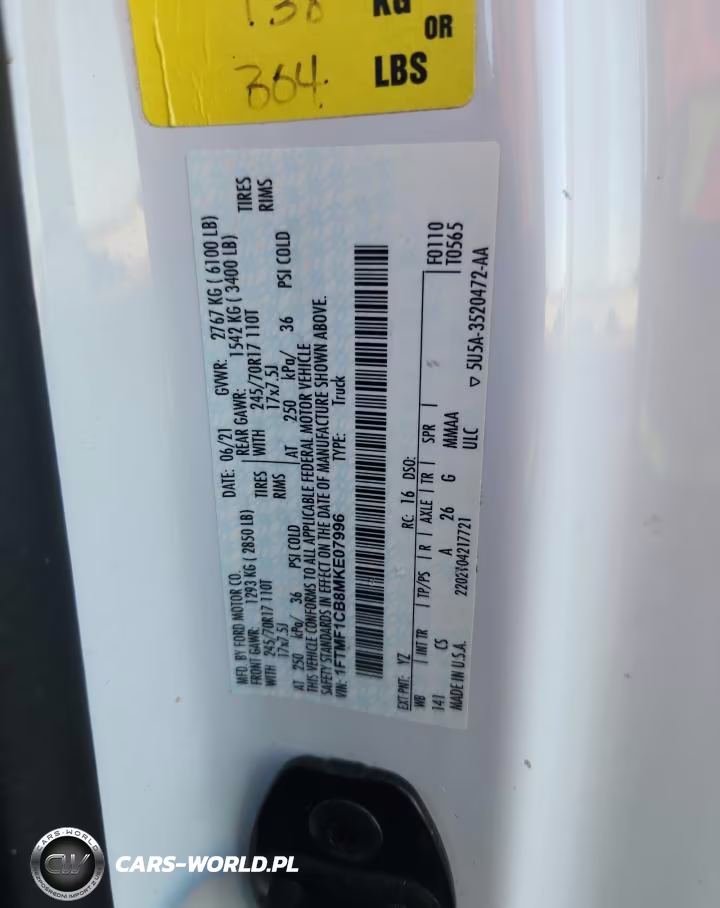 2021 Ford F150 VIN:1FTMF1CB8MKE07996 - 12