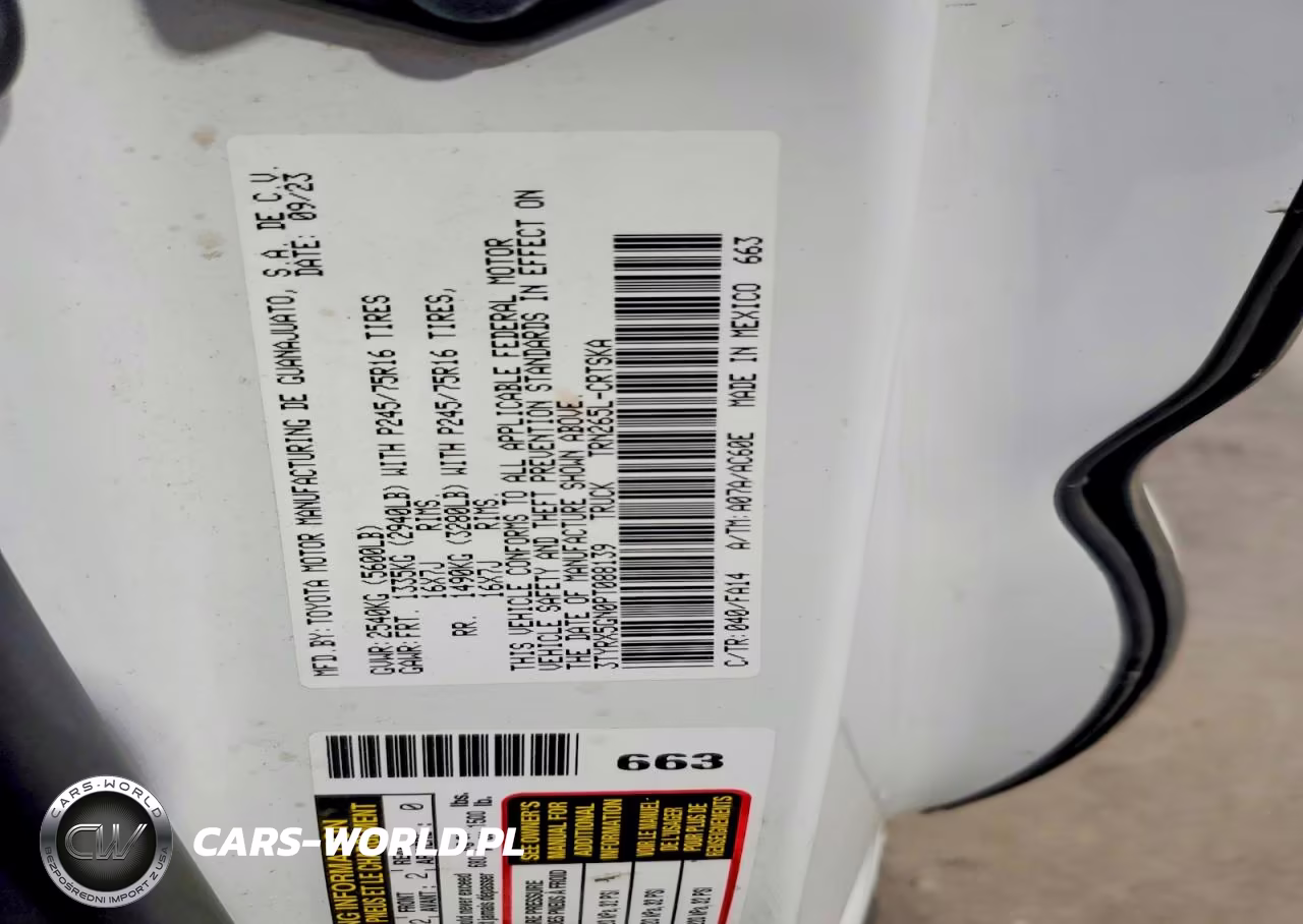 2023 Toyota Tacoma Sr VIN:3TYRX5GN0PT088139 - 12