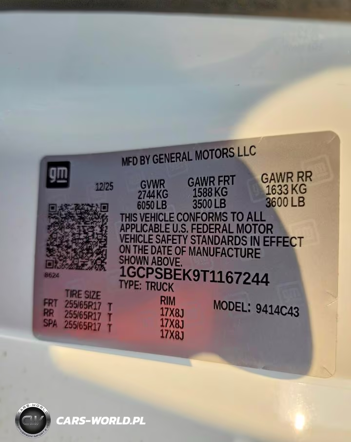 2026 Chevrolet Colorado VIN:1GCPSBEK9T1167244 - 13