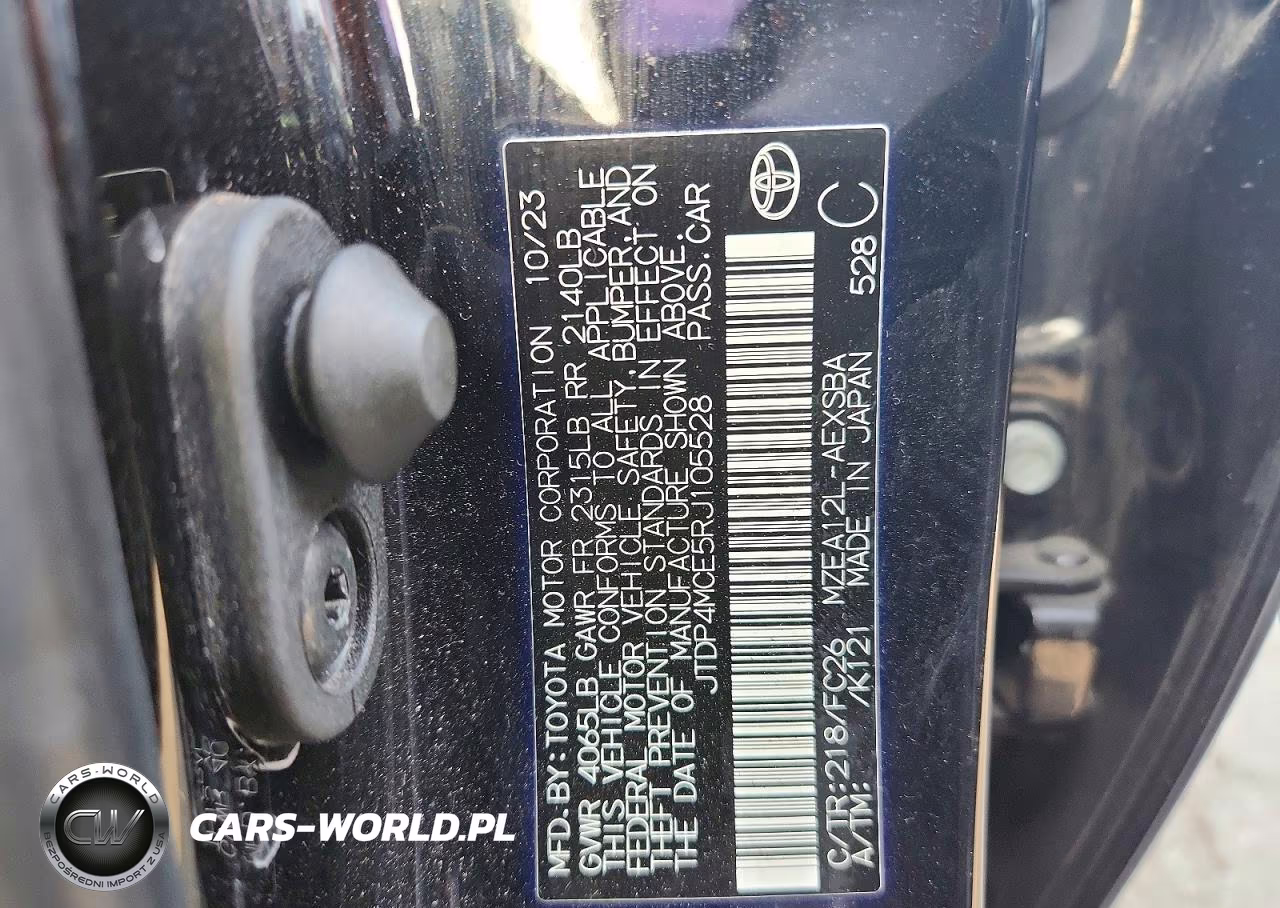 2024 Toyota Corolla Se VIN:JTDP4MCE5RJ105528 - 12
