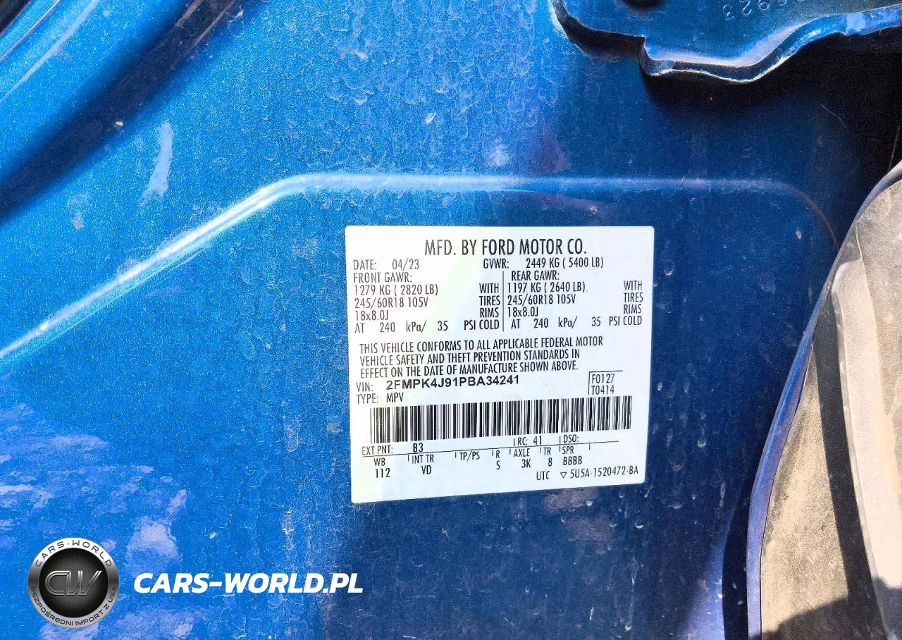 2023 Ford Edge Sel VIN:2FMPK4J91PBA34241 - 13