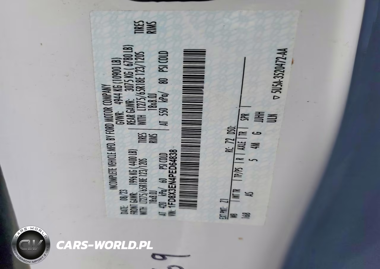 2023 Ford F350 Super Duty VIN:1FD8X3EN4PED64838 - 13