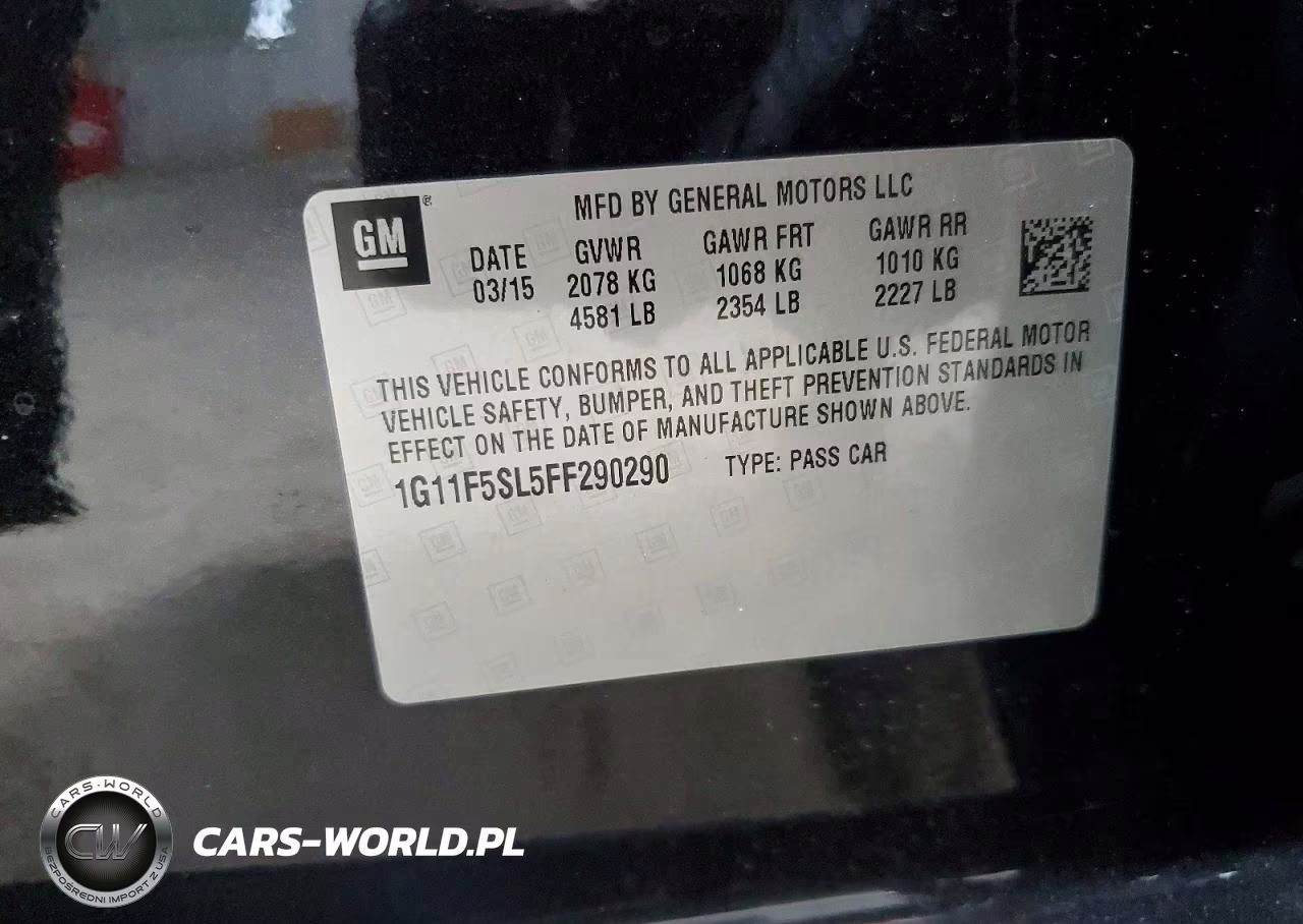 2015 Chevrolet Malibu Ltz VIN:1G11F5SL5FF290290 - 13