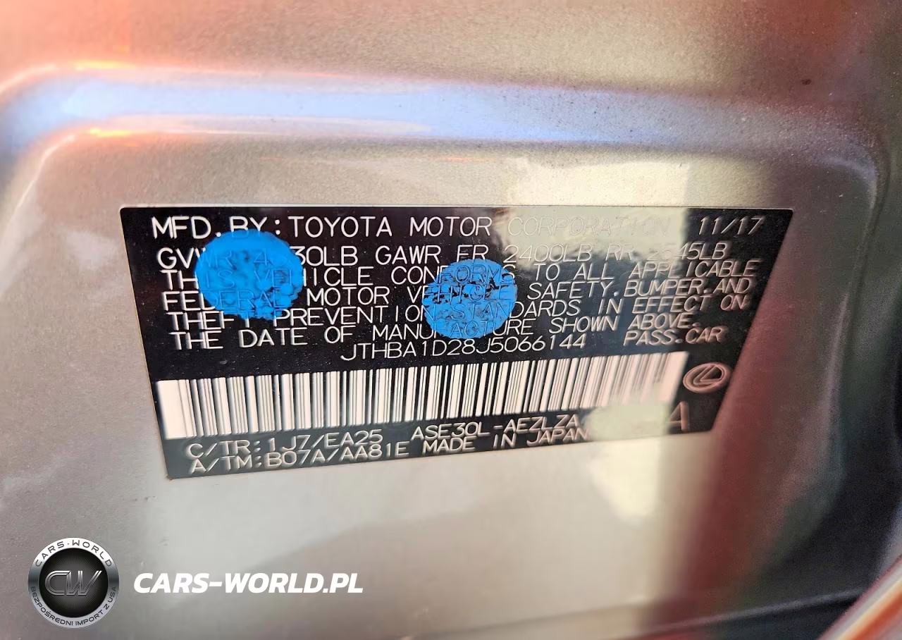 2018 Lexus Is 300 VIN:JTHBA1D28J5066144 - 13