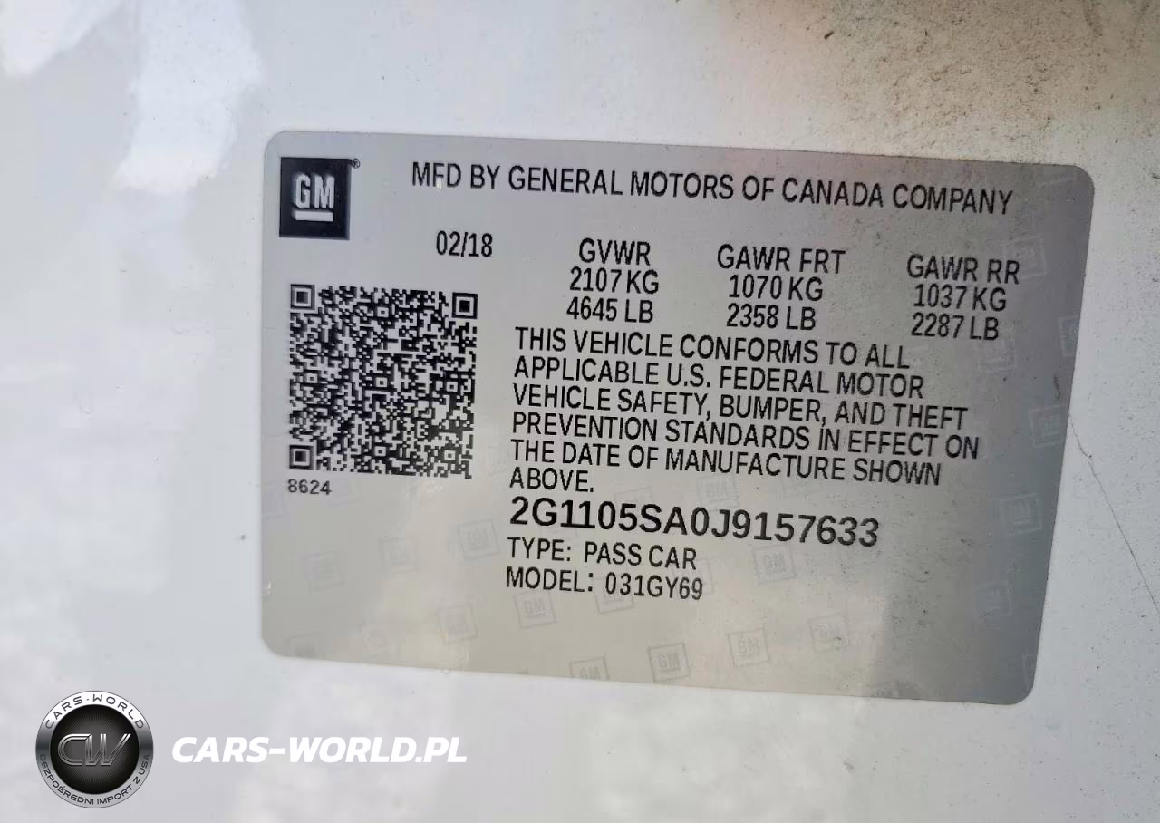 2018 Chevrolet Impala Lt VIN:2G1105SA0J9157633 - 12