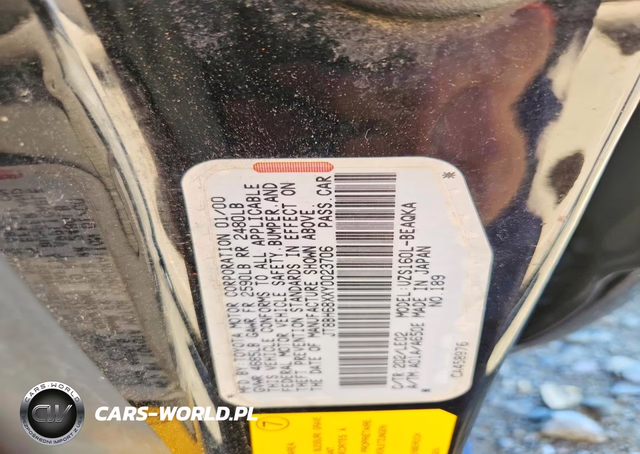 2000 Lexus Gs 400 VIN:JT8BH68XXY0023706 - 12
