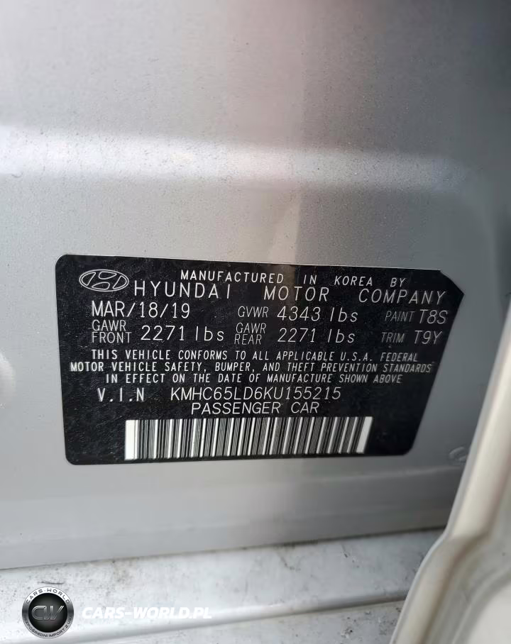 2019 Hyundai Ioniq Plug-In Hybrid Base VIN:KMHC65LD6KU155215 - 12