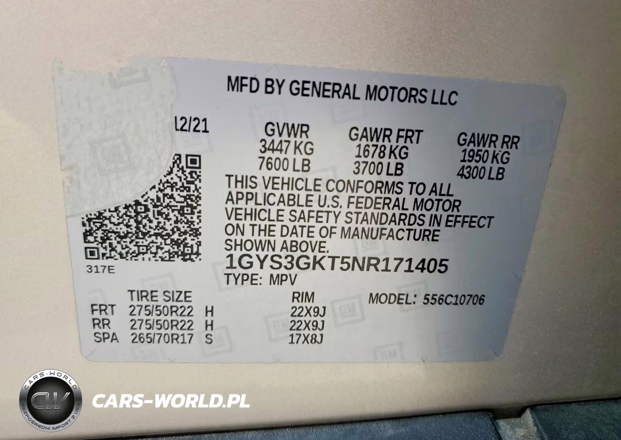 2022 Cadillac Escalade Sport Platinum VIN:1GYS3GKT5NR171405 - 13
