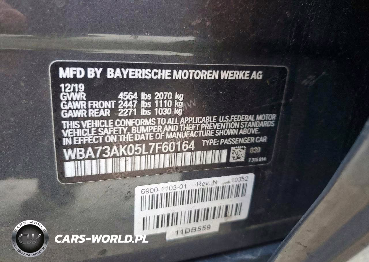 2020 BMW 228Xi VIN:WBA73AK05L7F60164 - 13