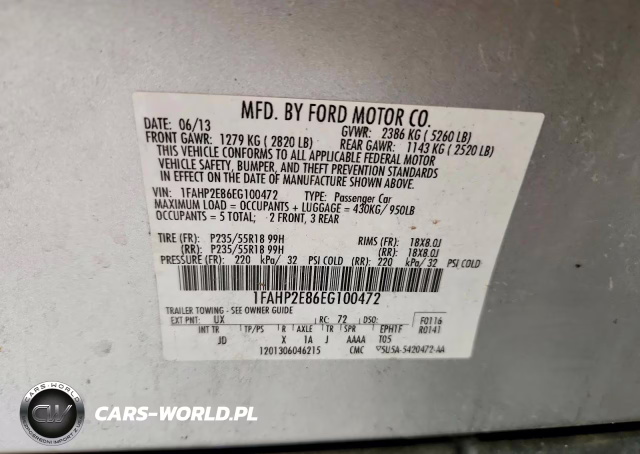 2014 Ford Taurus Sel VIN:1FAHP2E86EG100472 - 12