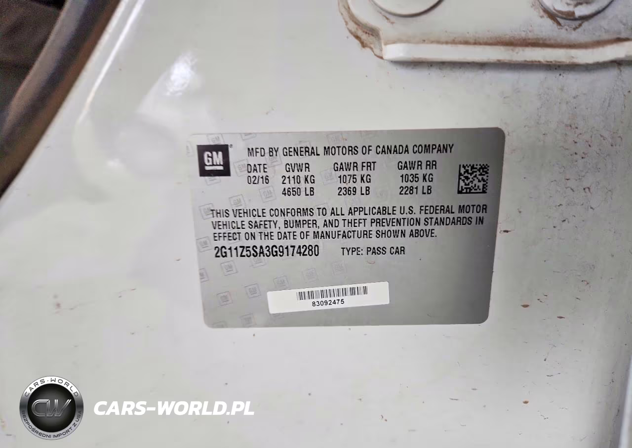 2016 Chevrolet Impala Ls VIN:2G11Z5SA3G9174280 - 12